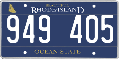 RI license plate 949405