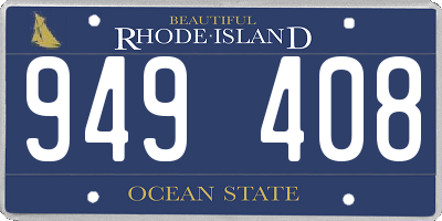 RI license plate 949408