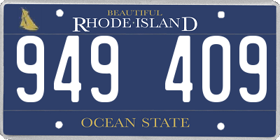 RI license plate 949409