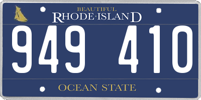 RI license plate 949410