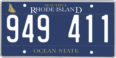 RI license plate 949411