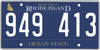 RI license plate 949413