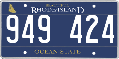 RI license plate 949424