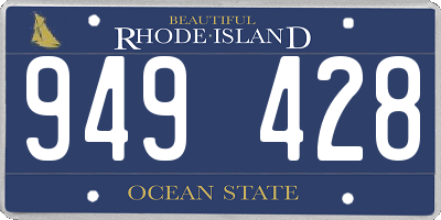 RI license plate 949428