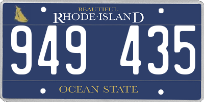 RI license plate 949435