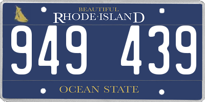 RI license plate 949439