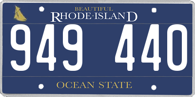 RI license plate 949440