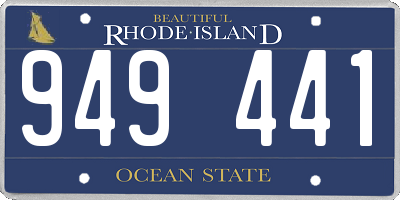 RI license plate 949441