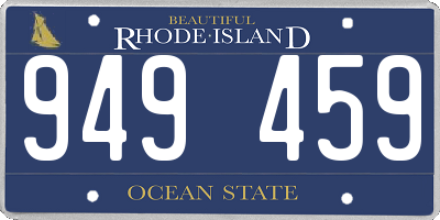 RI license plate 949459