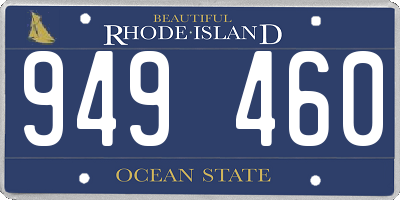 RI license plate 949460
