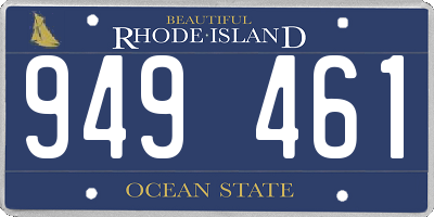 RI license plate 949461