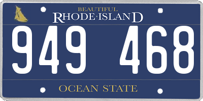 RI license plate 949468