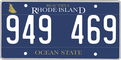 RI license plate 949469