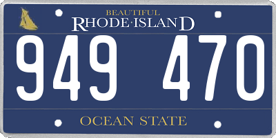 RI license plate 949470