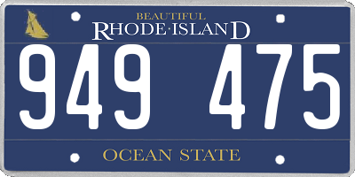 RI license plate 949475