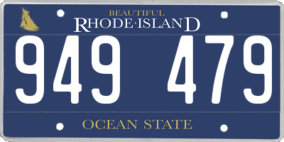 RI license plate 949479