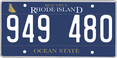 RI license plate 949480
