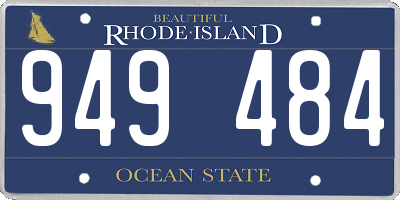 RI license plate 949484