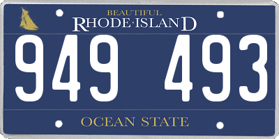 RI license plate 949493