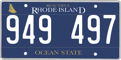 RI license plate 949497