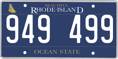 RI license plate 949499