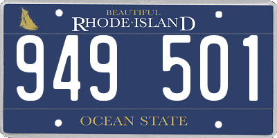 RI license plate 949501