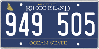 RI license plate 949505