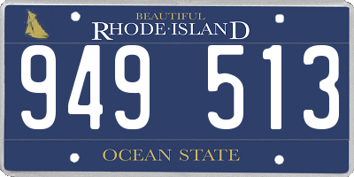RI license plate 949513