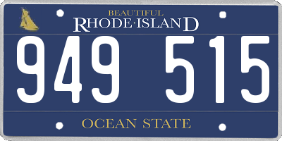 RI license plate 949515