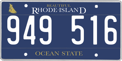 RI license plate 949516