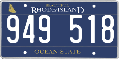 RI license plate 949518