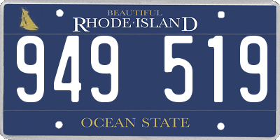 RI license plate 949519