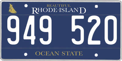 RI license plate 949520