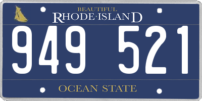 RI license plate 949521