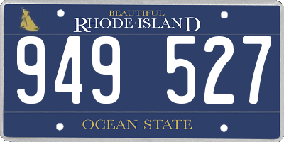 RI license plate 949527
