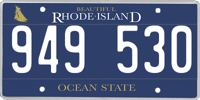 RI license plate 949530