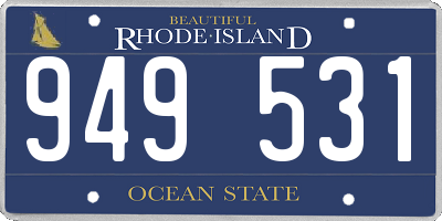 RI license plate 949531