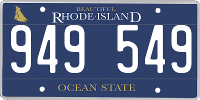 RI license plate 949549