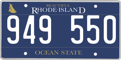 RI license plate 949550