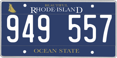 RI license plate 949557