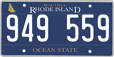 RI license plate 949559