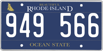 RI license plate 949566