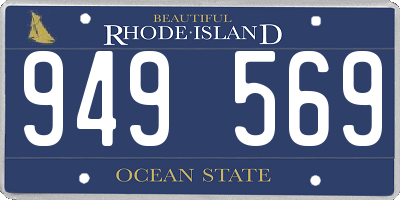 RI license plate 949569