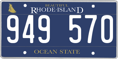 RI license plate 949570