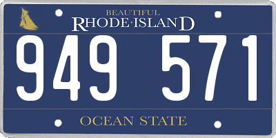 RI license plate 949571