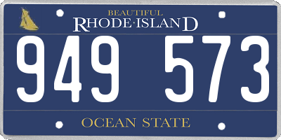RI license plate 949573