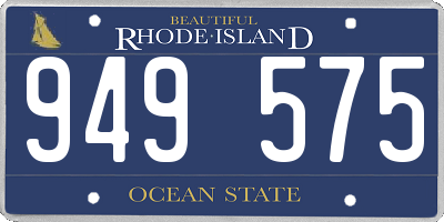 RI license plate 949575