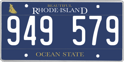 RI license plate 949579
