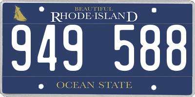 RI license plate 949588
