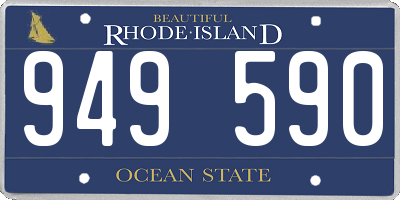 RI license plate 949590